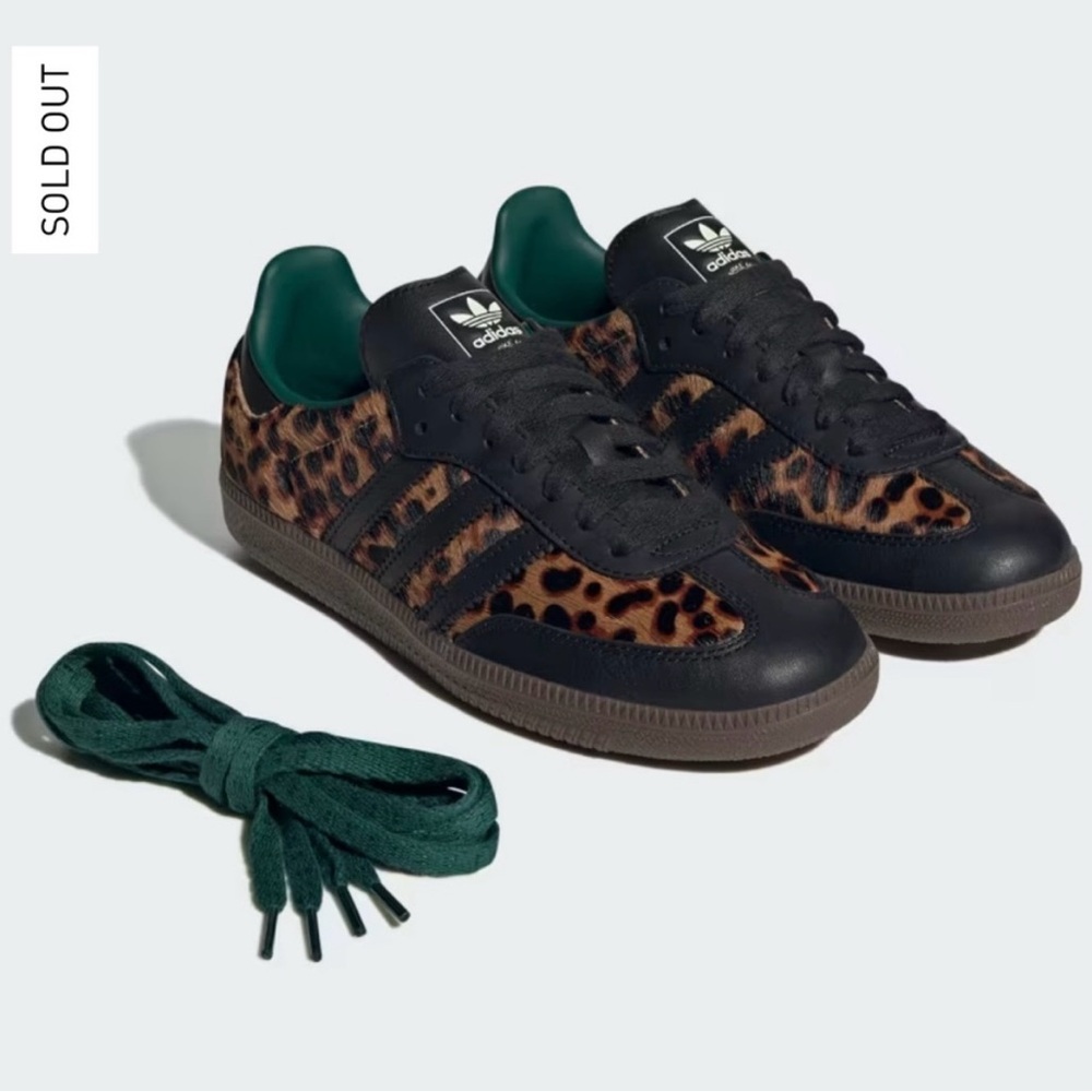 NEW adidas Samba OG - Cheetah/Leopard Print - Women's Size 7 Sneakers - Picture 4 of 9